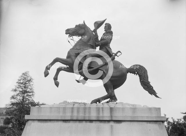 Andrew Jackson - Equestrian statues in Washington, D.C., between 1911 and 1942. Creator: Arnold Genthe.