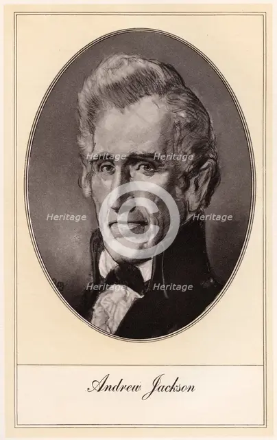 Andrew Jackson, seventh President of the United States, (early 20th century). Artist: Gordon Ross
