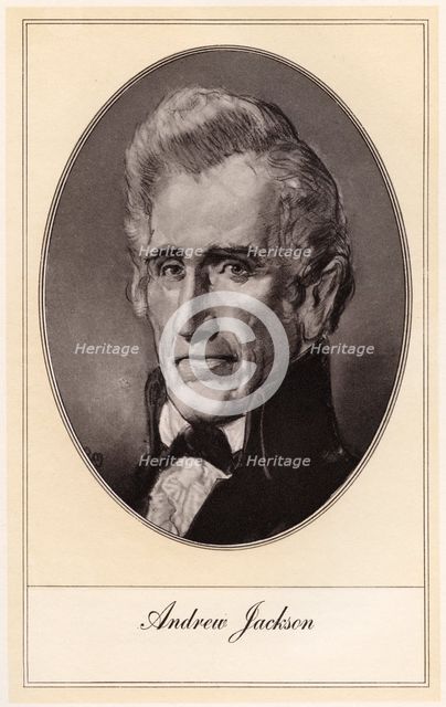 Andrew Jackson, seventh President of the United States, (early 20th century). Artist: Gordon Ross