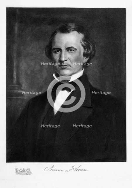 Andrew Johnson, 17th President of the United States of America, 19th century. Creator: Unknown.