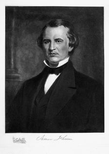 Andrew Johnson, 17th President of the United States of America, 19th century. Creator: Unknown