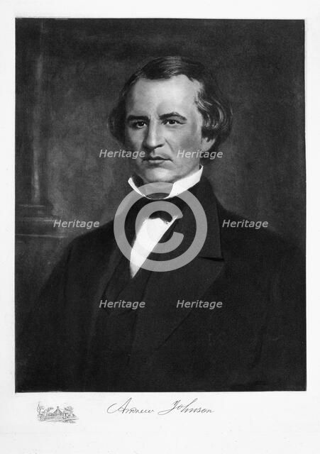 Andrew Johnson, 17th President of the United States of America, 19th century. Artist: Unknown