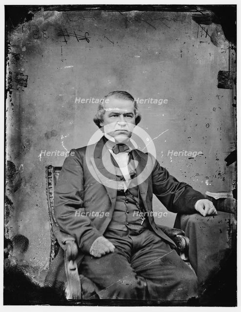 Andrew Johnson, between 1860 and 1875. Creator: Unknown.