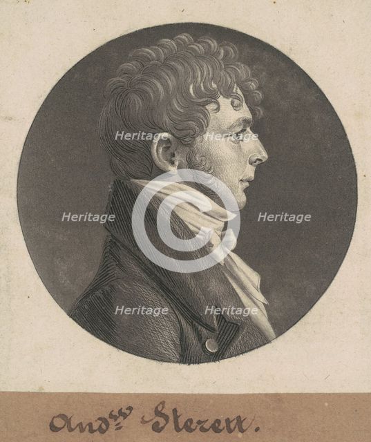 Andrew Sterett, 1803. Creator: Charles Balthazar Julien Févret de Saint-Mémin.