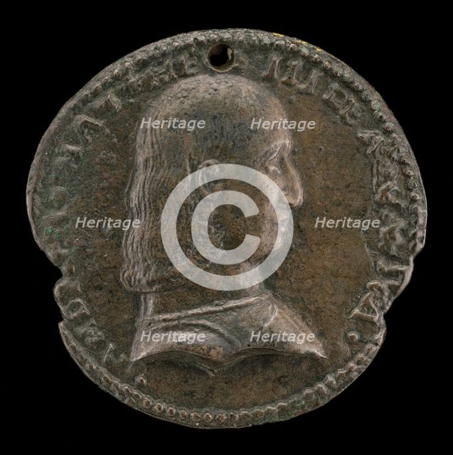 Andrea Matteo III d'Acquaviva, 1457-1528, Duke of Atri and Teramo 1481 [obverse], late 15th century. Creator: Unknown.