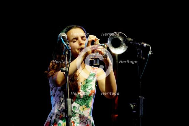 Andrea Motis, Love Supreme Jazz Festival, Glynde Place, East Sussex, 2015. Artist: Brian O'Connor.