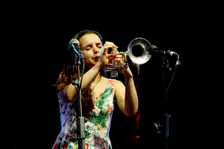 Andrea Motis, Love Supreme Jazz Festival, Glynde Place, East Sussex, 2015. Artist: Brian O'Connor