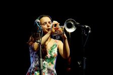 Andrea Motis, Love Supreme Jazz Festival, Glynde Place, East Sussex, 2015. Artist: Brian O'Connor