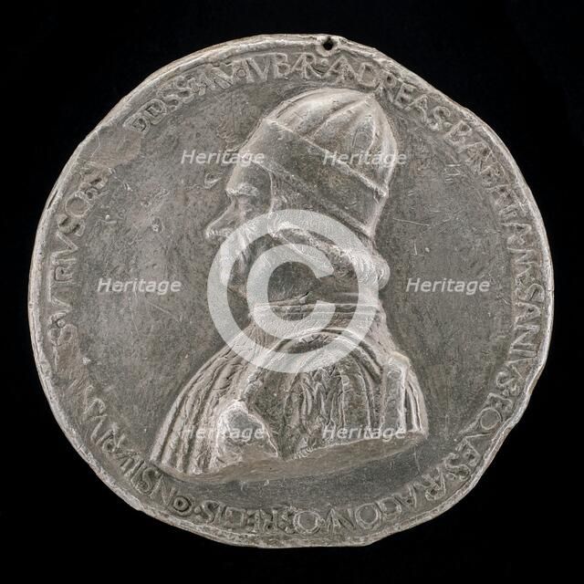 Andrea Barbazza, died 1480, Legal Adviser [obverse], 1479. Creator: Sperandio Savelli.