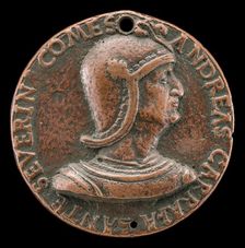 Andrea Caraffa, died 1526, Count of Santa Severina and Viceroy of Naples [obverse], early 16th centu Creator: Unknown