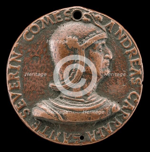 Andrea Caraffa, died 1526, Count of Santa Severina and Viceroy of Naples [obverse], early 16th centu Creator: Unknown.