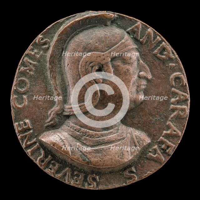 Andrea Caraffa, died 1526, Count of Santa Severina and Viceroy of Naples [obverse], early 16th centu Creator: Unknown.