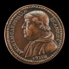 Andrea Della Valle, 1463-1534, Patron and Collector, Cardinal 1517 [obverse], 16th century. Creator: Unknown