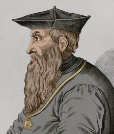Andrea Doria, (1466-1560), Genoese admiral and statesman, 1877. Creator: Unknown