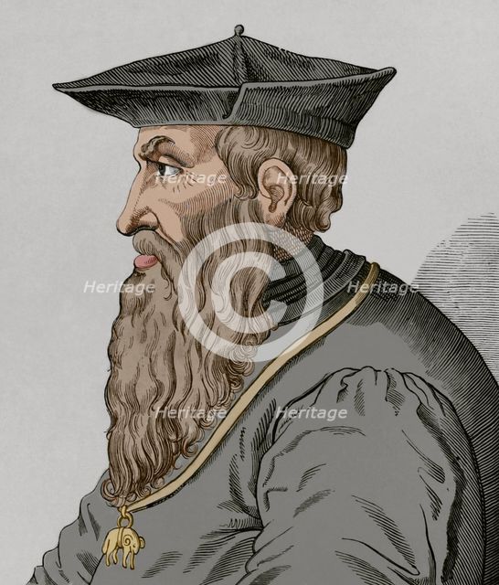 Andrea Doria, (1466-1560), Genoese admiral and statesman, 1877.  Creator: Unknown.