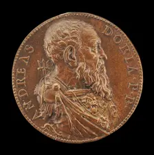 Andrea Doria, 1466-1560, Genoese Admiral [obverse], 1541. Creator: Leone Leoni