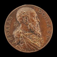 Andrea Doria, 1466-1560, Genoese Admiral [obverse], 1541. Creator: Leone Leoni