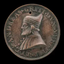 Andrea Gritti, 1455-1538, Doge of Venice 1523 [obverse], probably 1538. Creator: Vittore Gambello