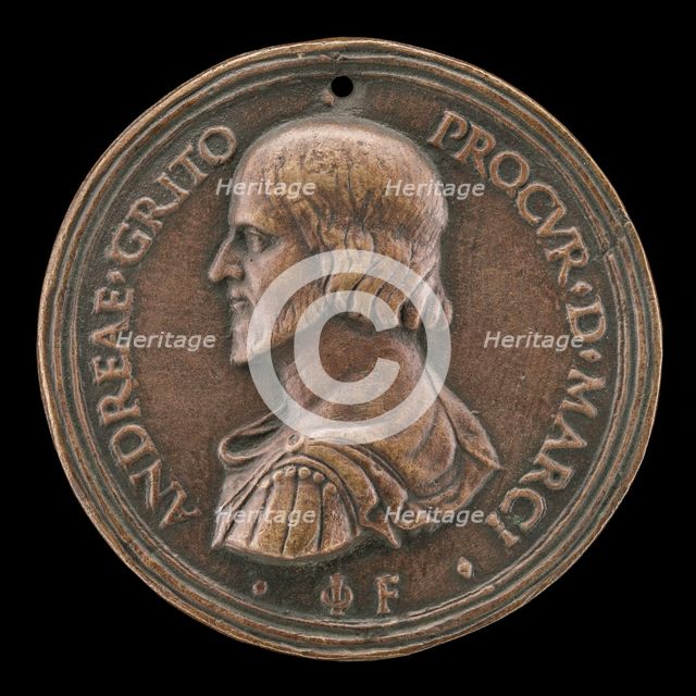 Andrea Gritti, Procurator of St. Mark's, later Doge of Venice [obverse], 1512/1516. Creator: Giovanni Falier.