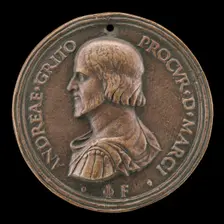 Andrea Gritti, Procurator of St. Mark's, later Doge of Venice [obverse], 1512/1516. Creator: Giovanni Falier