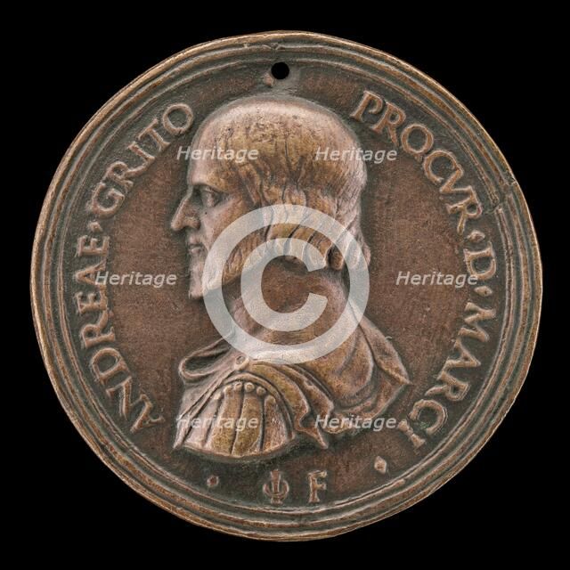 Andrea Gritti, Procurator of St. Mark's, later Doge of Venice [obverse], 1512/1516. Creator: Giovanni Falier.