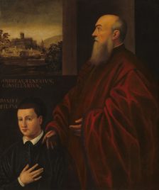 Andrea Renier and His Son Daniele, c. 1560/1566. Creator: Unknown