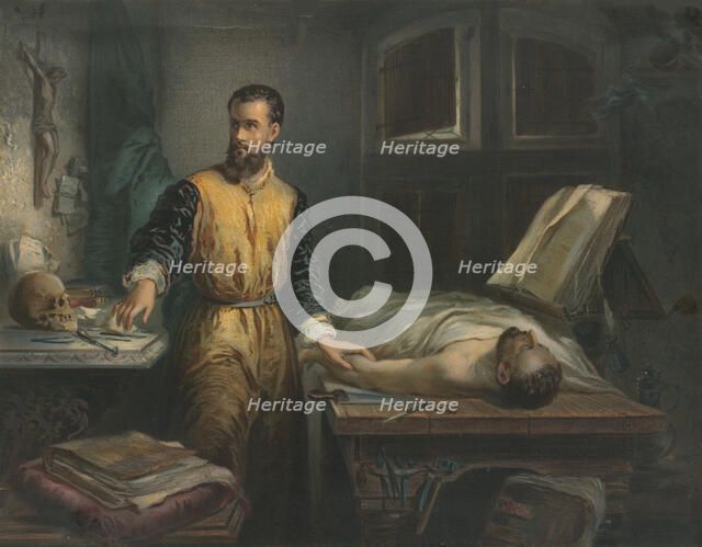 Andreas Vesalius, c. 1861. Creator: Hamman, Edouard Jean Conrad (1819-1888).