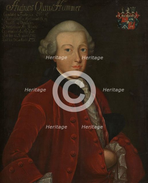 Andreas Olaus Hammer, between 1761 and 1771. Creator: Peder Pedersen Aadnes.