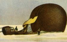 Andrée's Arctic balloon after the crash, 1897, (1932). Creator: Unknown