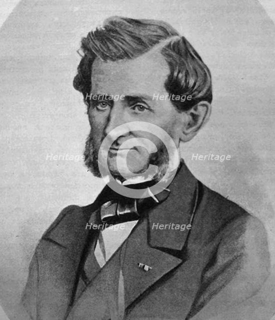 Andrei Ivanovich Stakenschneider, Russian architect, 1860. Artist: Ivan Gokh