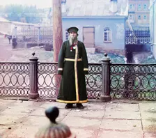 Andrei Petrov Kalganov. former master in the plant. Seventy-two years old, has worked at..., 1910. Creator: Sergey Mikhaylovich Prokudin-Gorsky