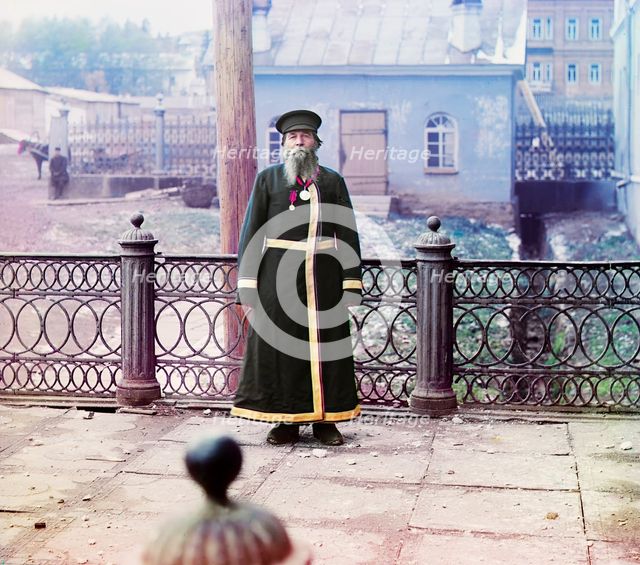 Andrei Petrov Kalganov. former master in the plant. Seventy-two years old, has worked at..., 1910. Creator: Sergey Mikhaylovich Prokudin-Gorsky.