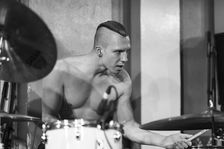 Andy Baker, Eater live at 100 Club, London, Mar 2023. Creator: Annapaola Marchesani