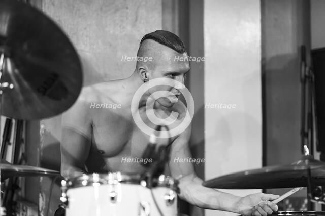 Andy Baker, Eater live at 100 Club, London, Mar 2023. Creator: Annapaola Marchesani.