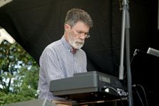Andy Cleyndert, Alan Barnes Trio, Battle Jazz Weekend, Battle, East Sussex, 24 July 2022. Creator: Brian O'Connor