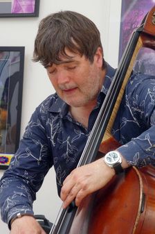 Andy Cleyndert, Jo Harrop and Friends, Clocktower Cafe Jazz Club, Croydon, London, 29 May 2025. Creator: Brian O'Connor