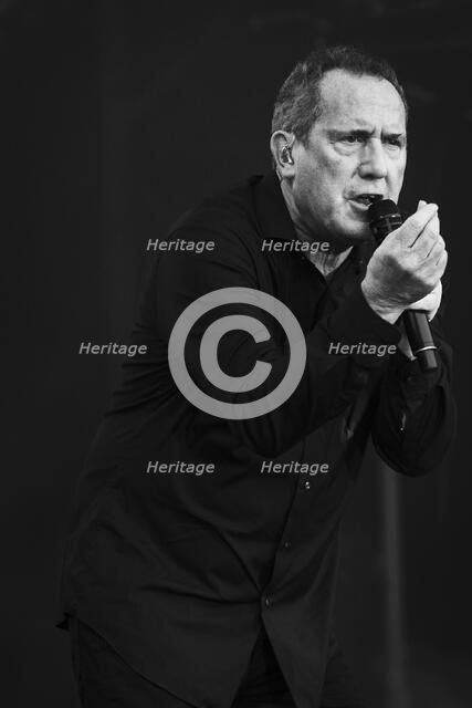 Andy McCluskey, OMD, live at Heritage Live, Audley End House, Essex, Aug 2023. Creator: Annapaola Marchesani.