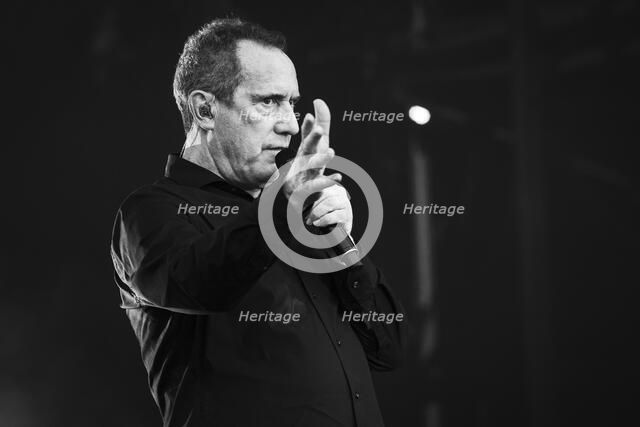 Andy McCluskey, OMD, live at Heritage Live, Audley End House, Essex, Aug 2023. Creator: Annapaola Marchesani.