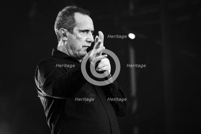 Andy McCluskey, OMD, live at Heritage Live, Audley End House, Essex, Aug 2023. Creator: Annapaola Marchesani.