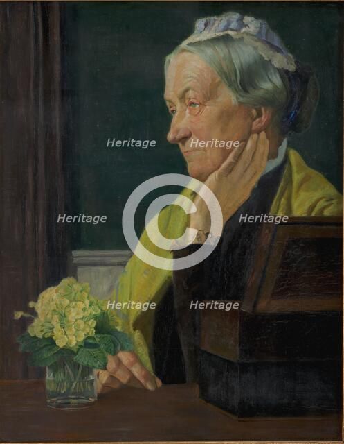 Ane Marie Rohde, née Schmidt, the artist's mother, 1903. Creator: Johan Rohde.