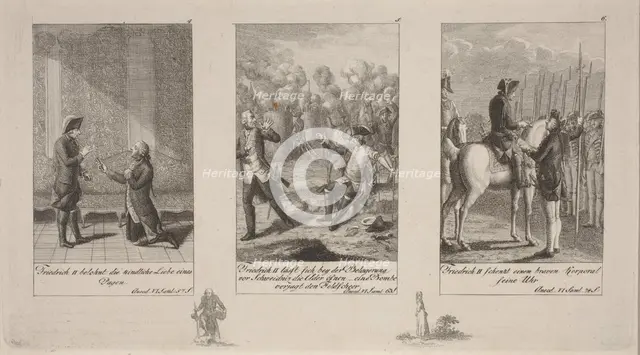 Anecdotes of King Frederik II, 1793. Creator: Daniel Nikolaus Chodowiecki.