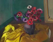 Anemones, 1915. Creator: Vallotton, Felix Edouard (1865-1925)