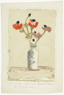 Anemonies, 1897. Creator: Theodore Roussel