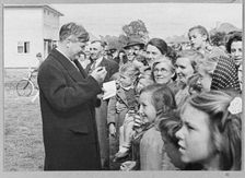 Aneurin Bevan, Minister for Health, Patchway, South Gloucestershire, 07/09/1946. Creator: John Laing plc