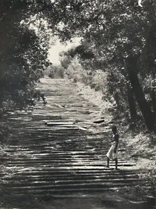 Anfang der Steintreppen von Mihintale 1926
