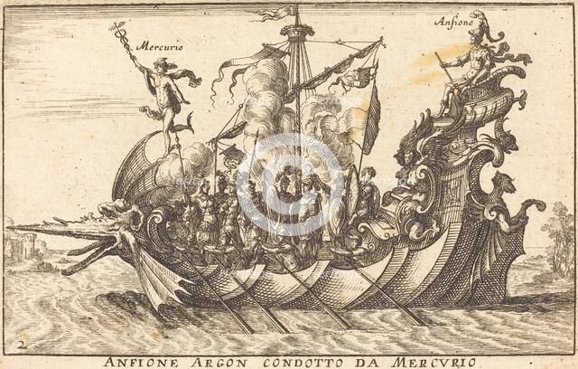 Anfione Argon condotto da Mercurio. Creator: Balthasar Moncornet.