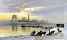 Angara at Irkutsk 1886. Artist: Nikolai Dobrovolsky
