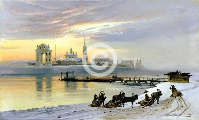 'Angara at Irkutsk', 1886.  Artist: Nikolai Dobrovolsky