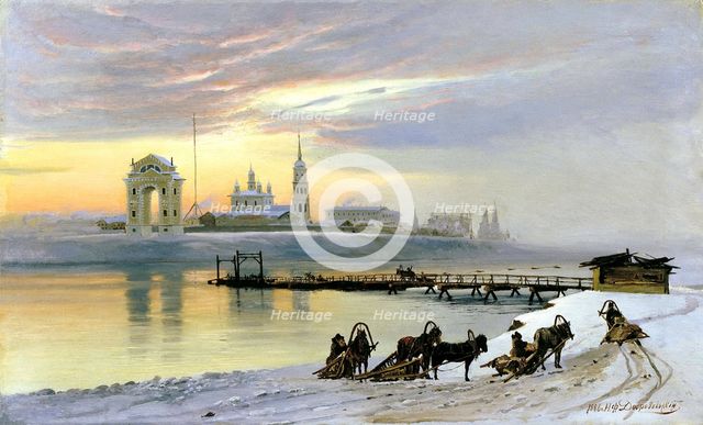 'Angara at Irkutsk', 1886.  Artist: Nikolai Dobrovolsky