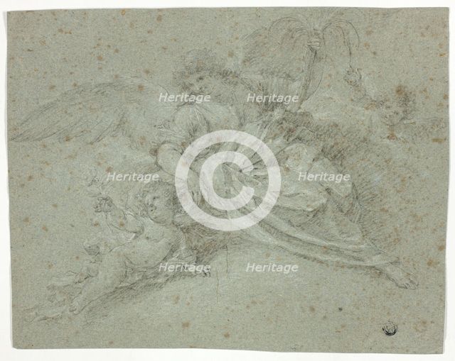 Angel and Two Putti, n.d. Creator: Moncayo Pignatelly.